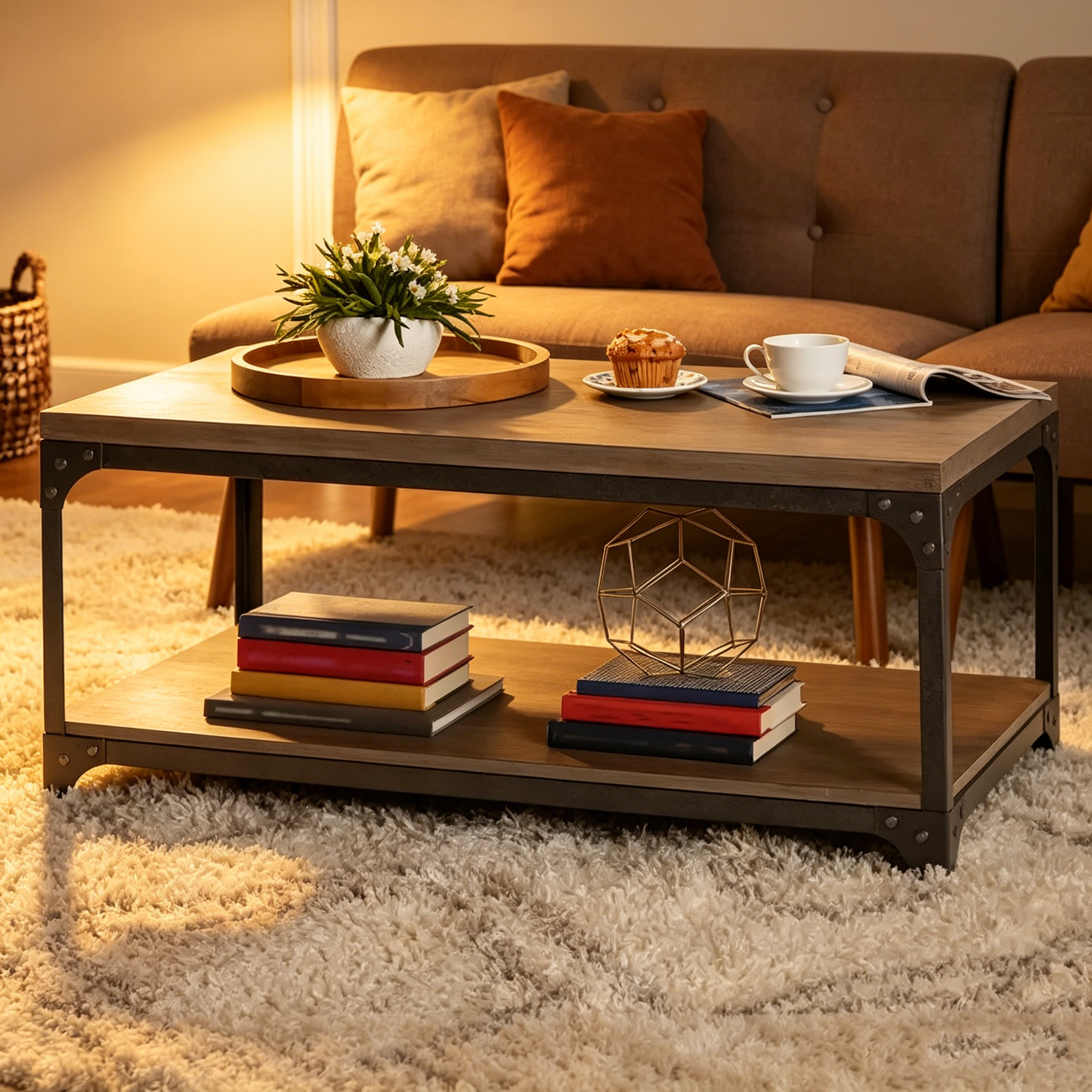 Table basse industrielle vintage Simple Living Scholar